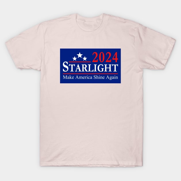 Starlight 2024 Make America Shine Again T-Shirt by Electrovista